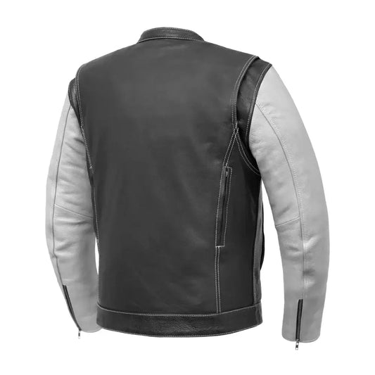 The Outrider Café Racer Tactical Leather Jacket