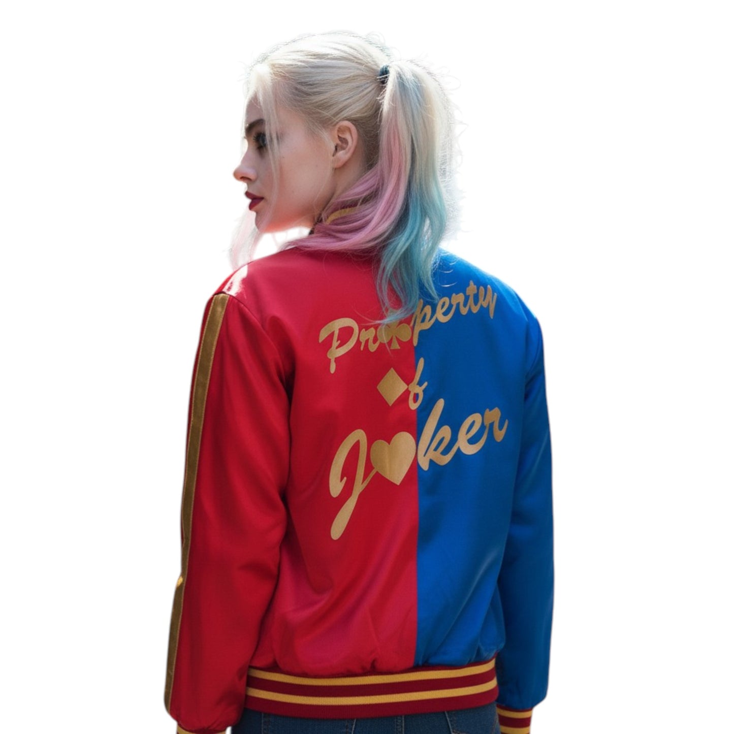 Harley Quinn Suicide Squad Satin Bomber Jacket – Red Streetwear Style
