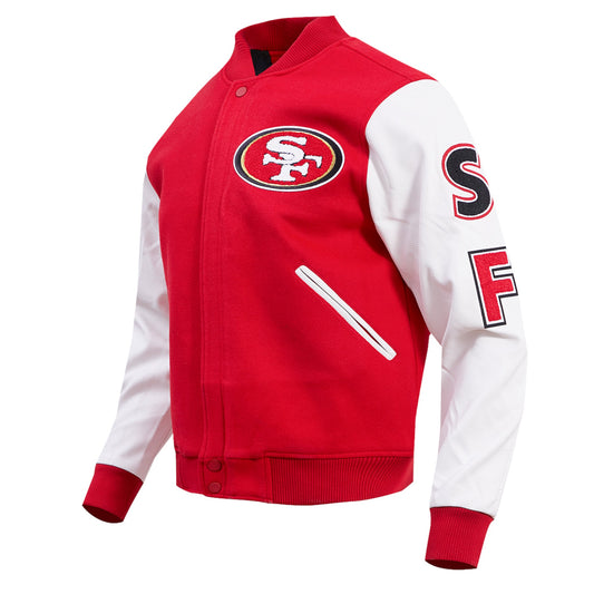 49ers Classic Men’s All-Wool Varsity Jacket Timeless Retro Look