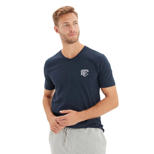 Stylish Navy Blue Henley T-Shirt Comfortable Casual Wear