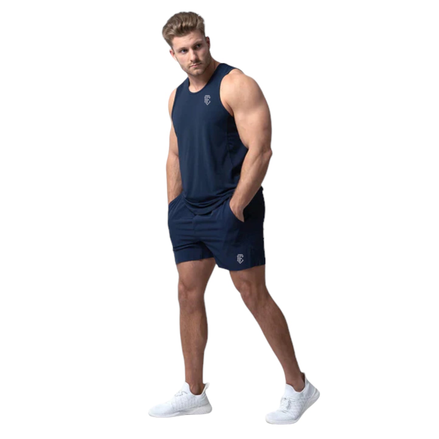Performance Tank Top – Navy | Lightweight & Breathable Fit