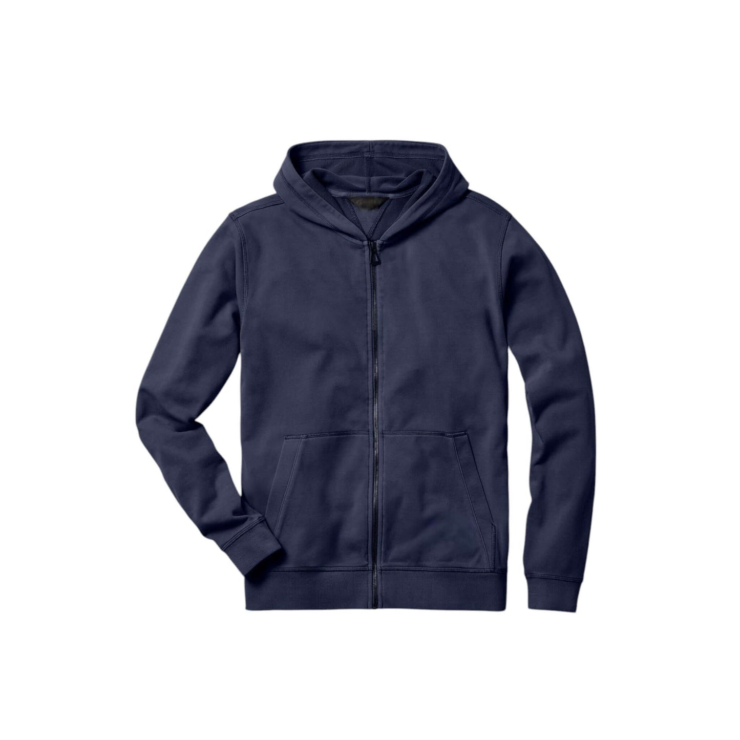 Men's Navy Blue Zip-Up Hoodie – Casual & Stylish Comfort