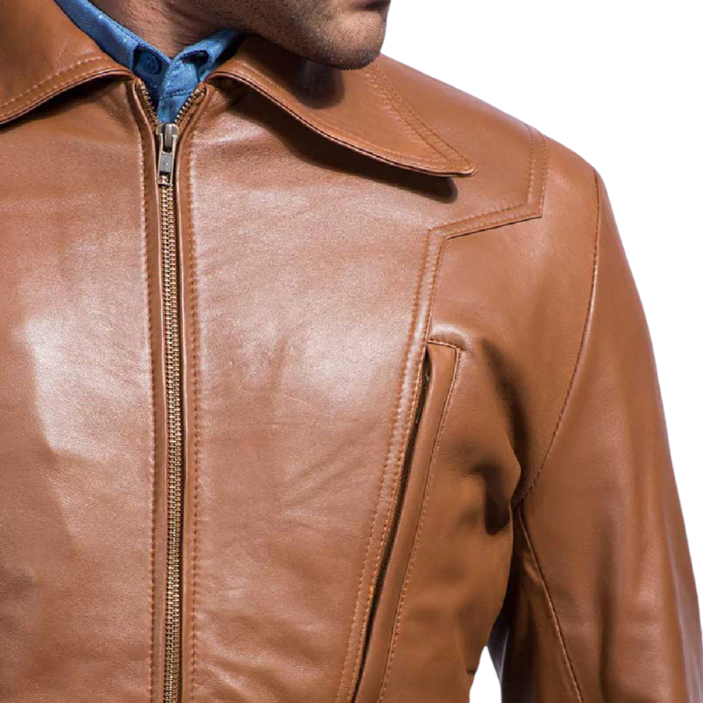 Vintage Brown Genuine Leather Jacket