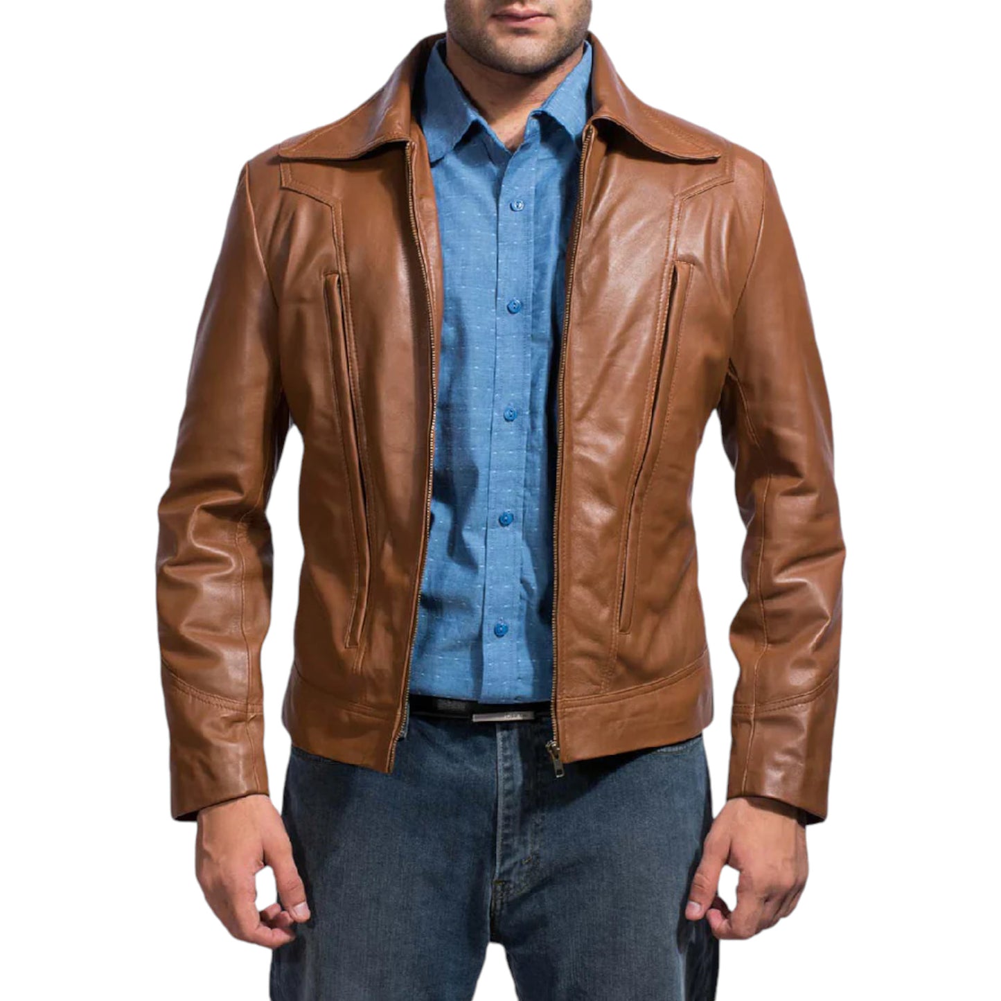 Vintage Brown Genuine Leather Jacket