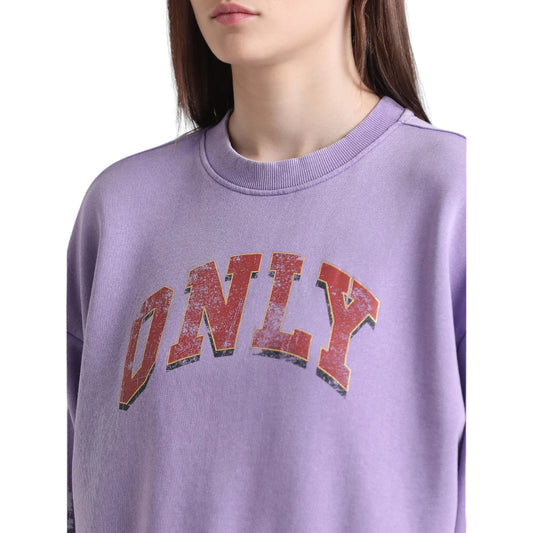 Acid-Washed Purple Sweatshirt