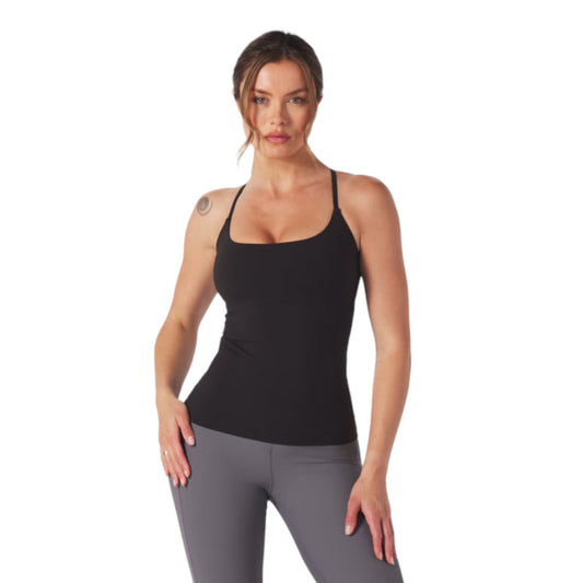 Sleek Performance Fit Tank Top in Black