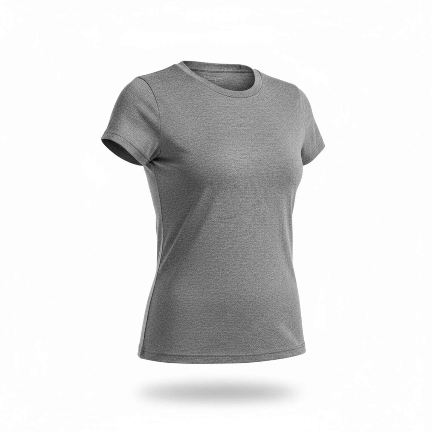 Gray t-shirt on a white background