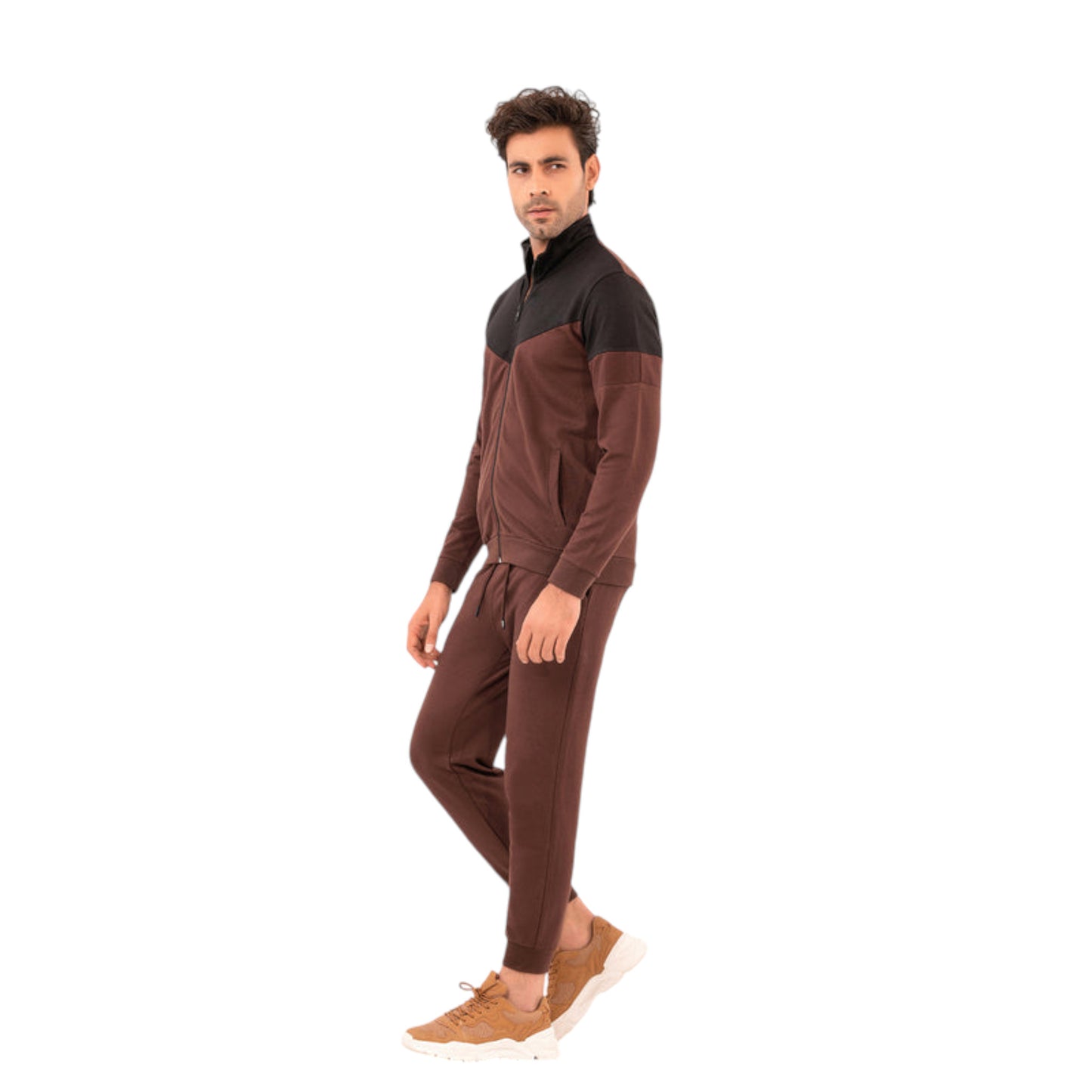 Modern Full-Zip Jacket for Men with Trendy Stripe Detail