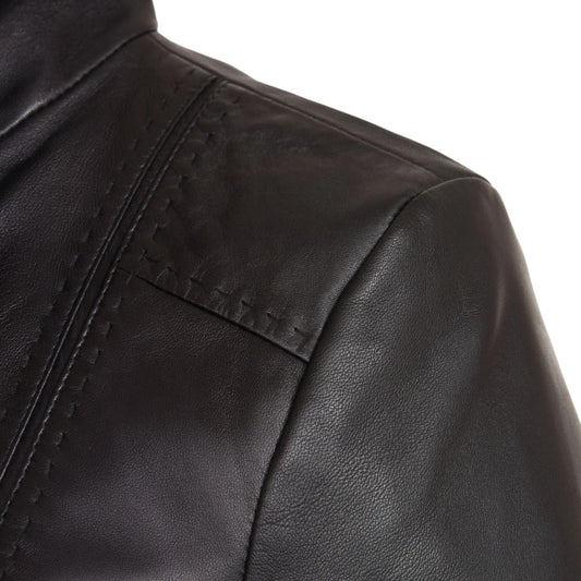 Women's Black Leather Jacket – Classic & Timeless Design