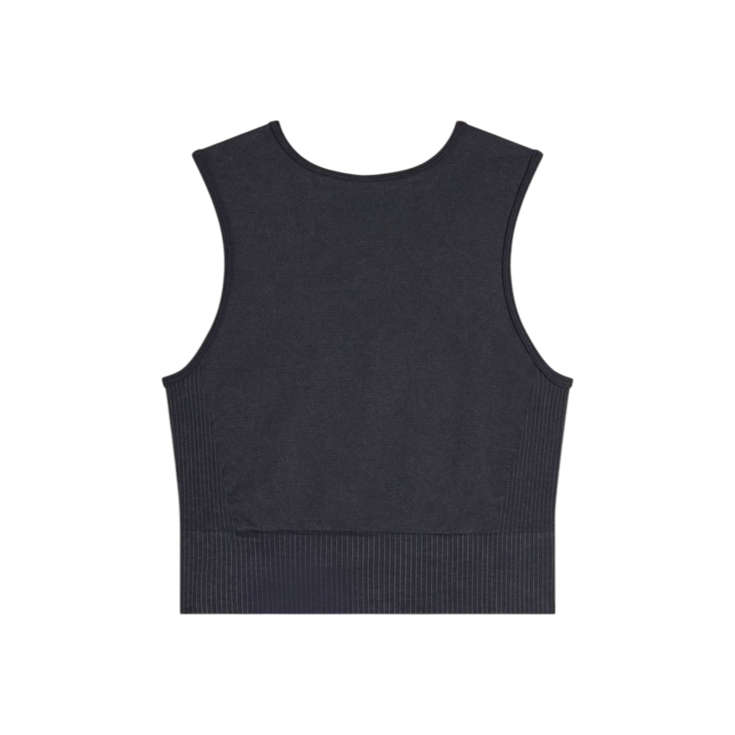 Sleeveless Seamless Crop Top in Acid Wash Fabric