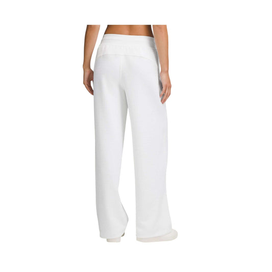 High-Waist Wide-Leg Track Pants for Women Textured