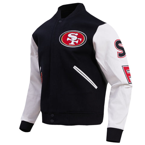 NFL 49ers Premium All-Wool Varsity Jacket – Timeless Retro Design