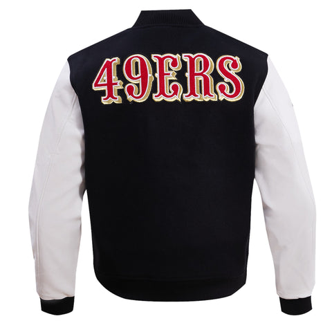 NFL 49ers Premium All-Wool Varsity Jacket – Timeless Retro Design