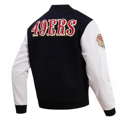NFL 49ers Classic All-Wool Varsity Jacket Men’s Retro Design