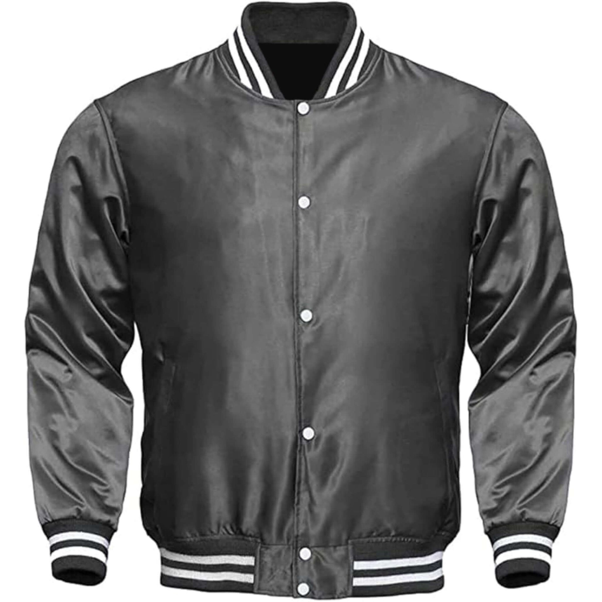 satin varsity bomber jacket Classic Varsity Style 