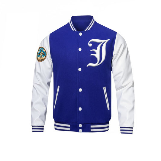 Men's Varsity Jacket – Wool Blend & Faux Leather