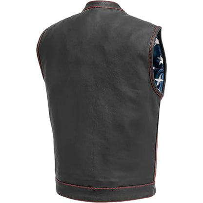 FTL Born Free Men's Motorcycle Leather Club Vest – USA Liner
