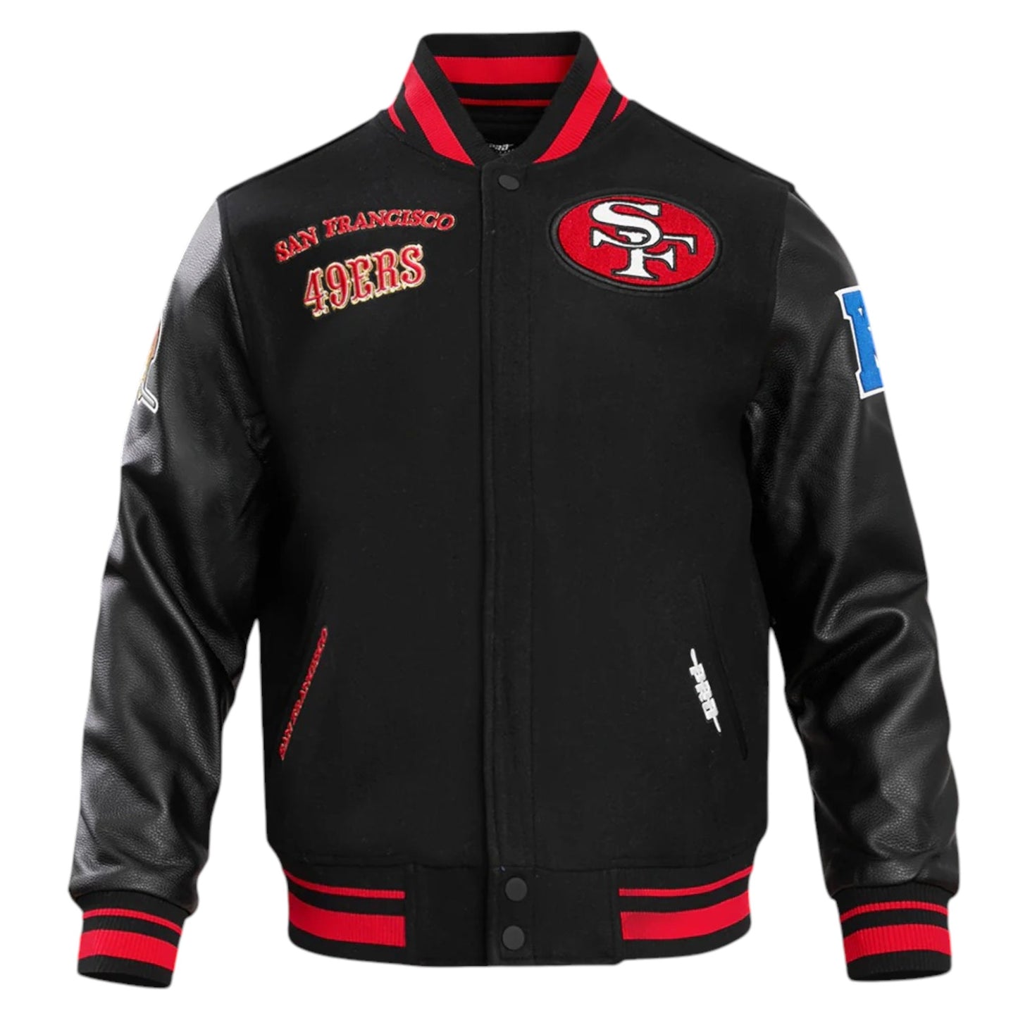 49ers Classic Wool & Leather Varsity Jacket Ultimate Men Retro Style