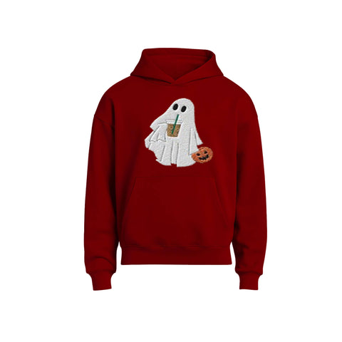 Boo & Boba Hoodie Cardinal Red Halloween Heat FTL