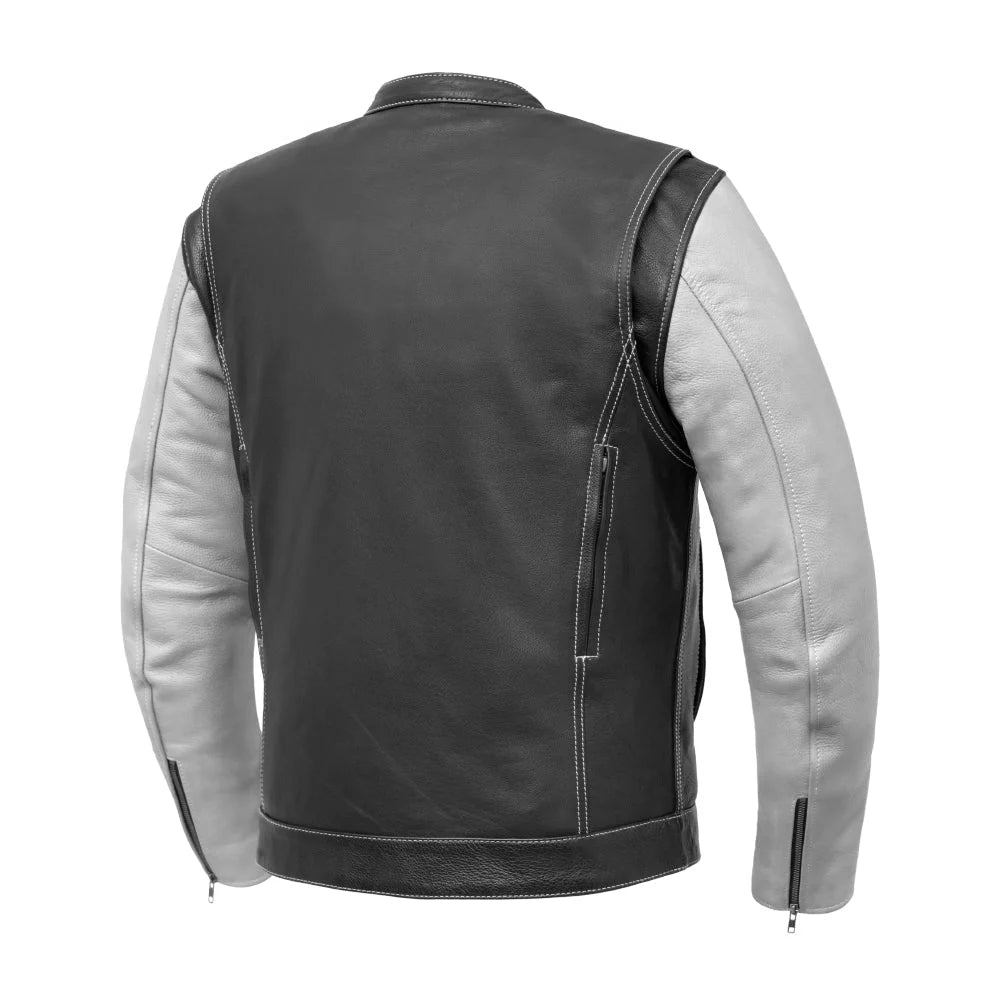 The Outrider – Café Racer Tactical Leather Jacket