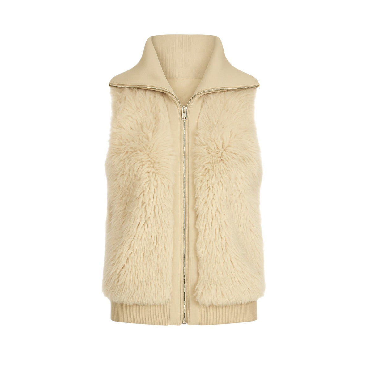 Women Faux Fur Zip-Up Vest Stylish & Cozy Outerwear
