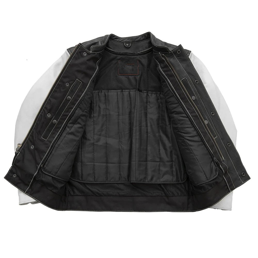The Outrider – Café Racer Tactical Leather Jacket