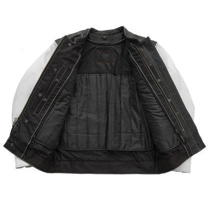 The Outrider – Café Racer Tactical Leather Jacket