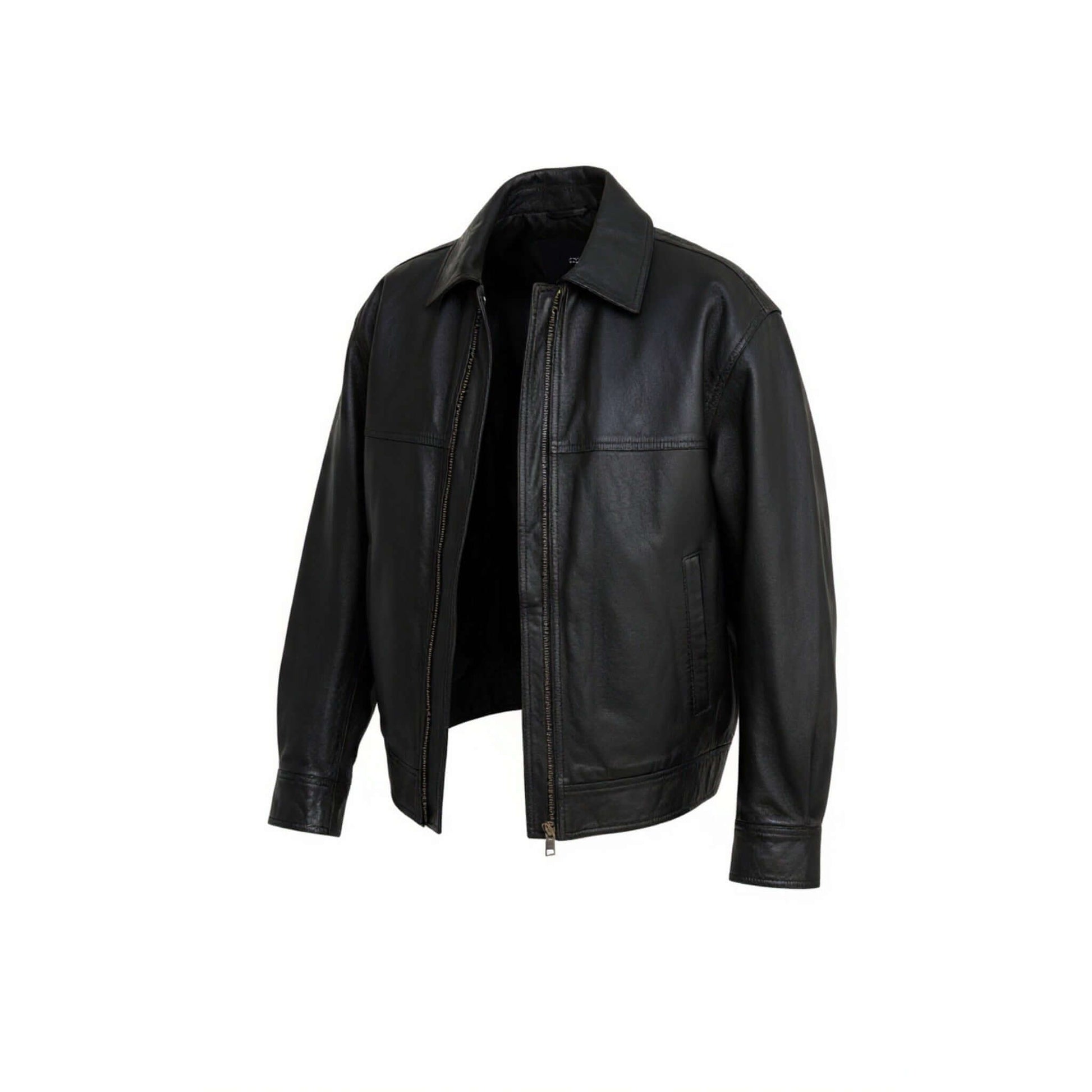 Authentic 90s Women Leather Bomber Vintage Flair