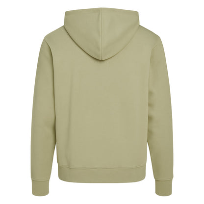 Beige hoodie shown from the back on a white background