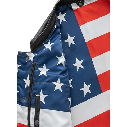 FTL Born Free Men's Motorcycle Leather Club Vest USA Liner