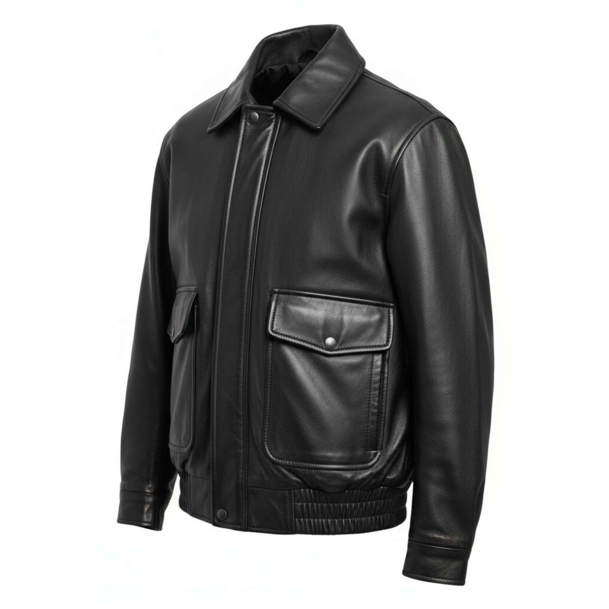 Women Vintage 90s Oversize Genuine Leather Bomber Jacket