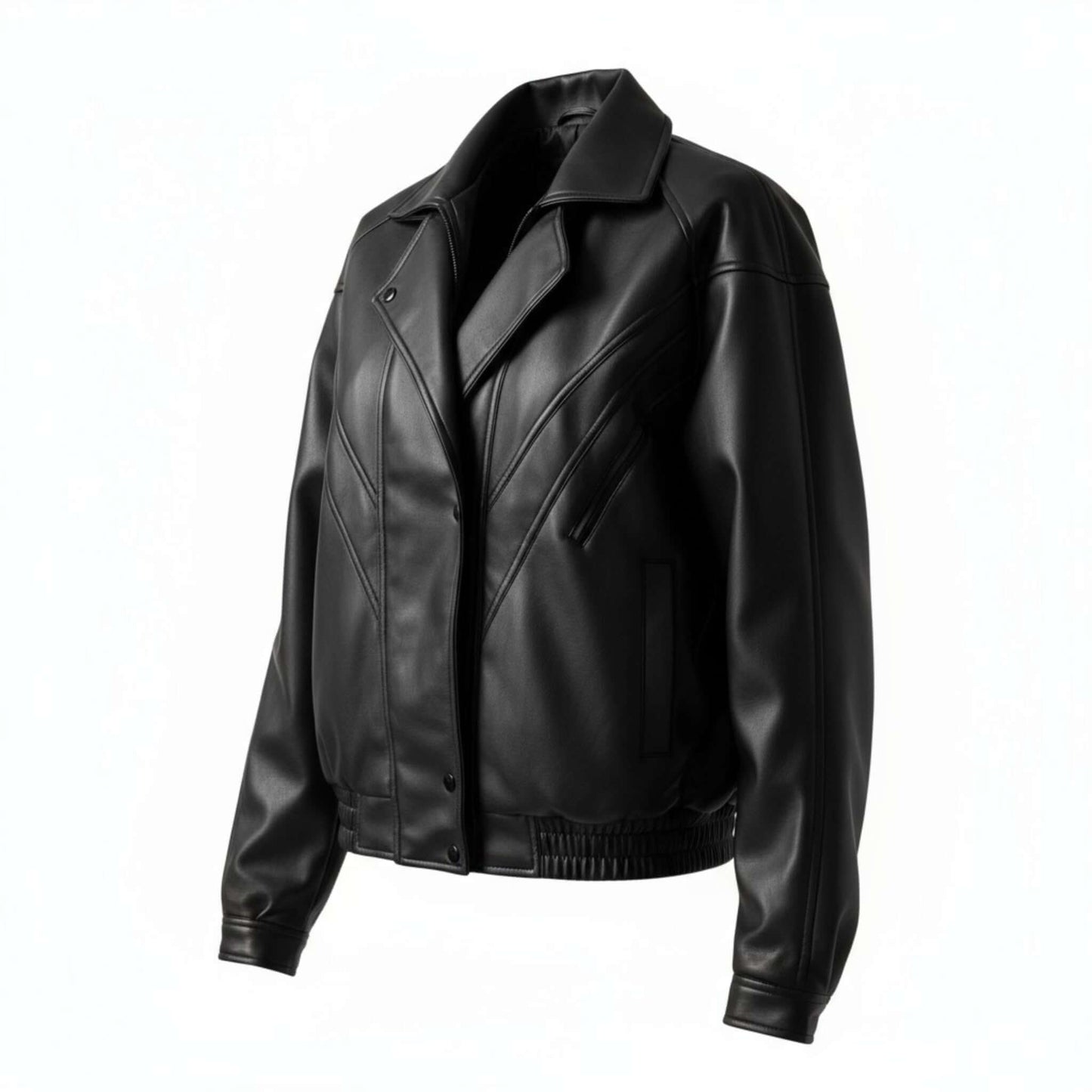  Legendary 90s Oversized Leather Bomber Jacket For Women