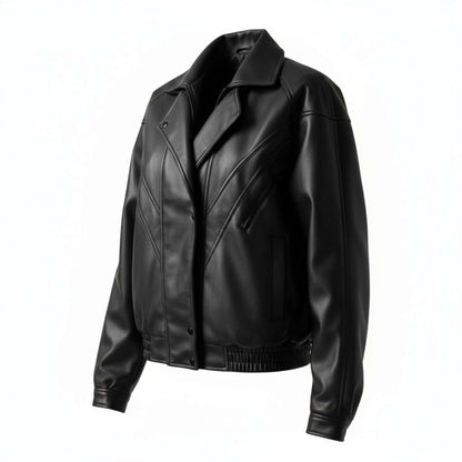  Legendary 90s Oversized Leather Bomber Jacket For Women