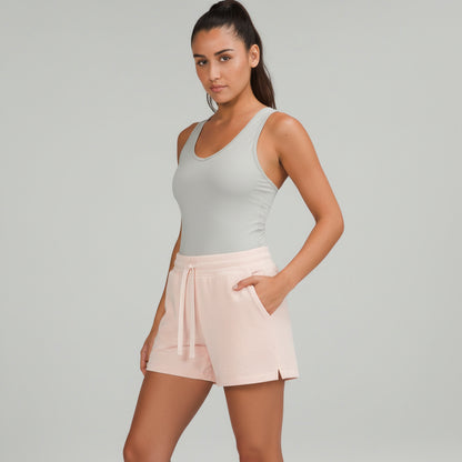 Women Relaxed Fit Pink Shorts with Pockets Lounge & Active