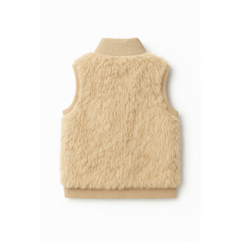 Women Faux Fur Zip-Up Vest Stylish & Cozy Outerwear