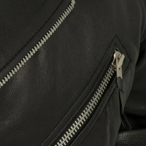 Classic Motorcycle Leather Jacket Style Rugged Comfort
