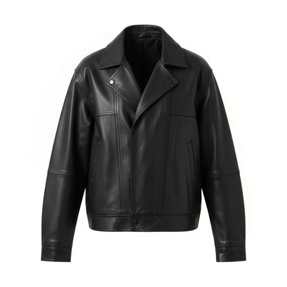 Vintage Leather Jacket for Women Retro Streetwear Look