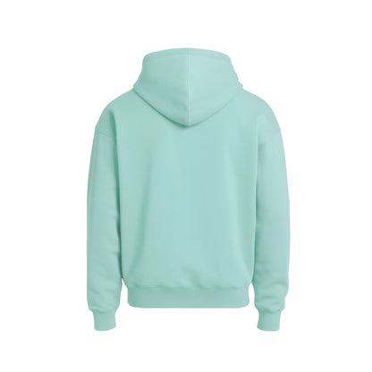 Light blue hoodie on a white background