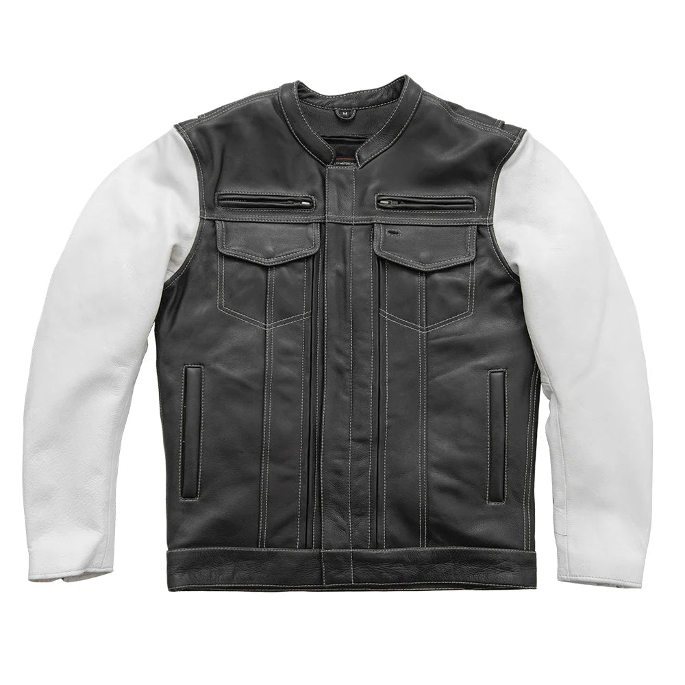The Outrider – Café Racer Tactical Leather Jacket