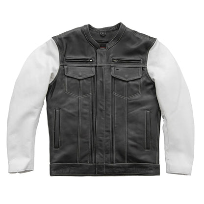 The Outrider – Café Racer Tactical Leather Jacket