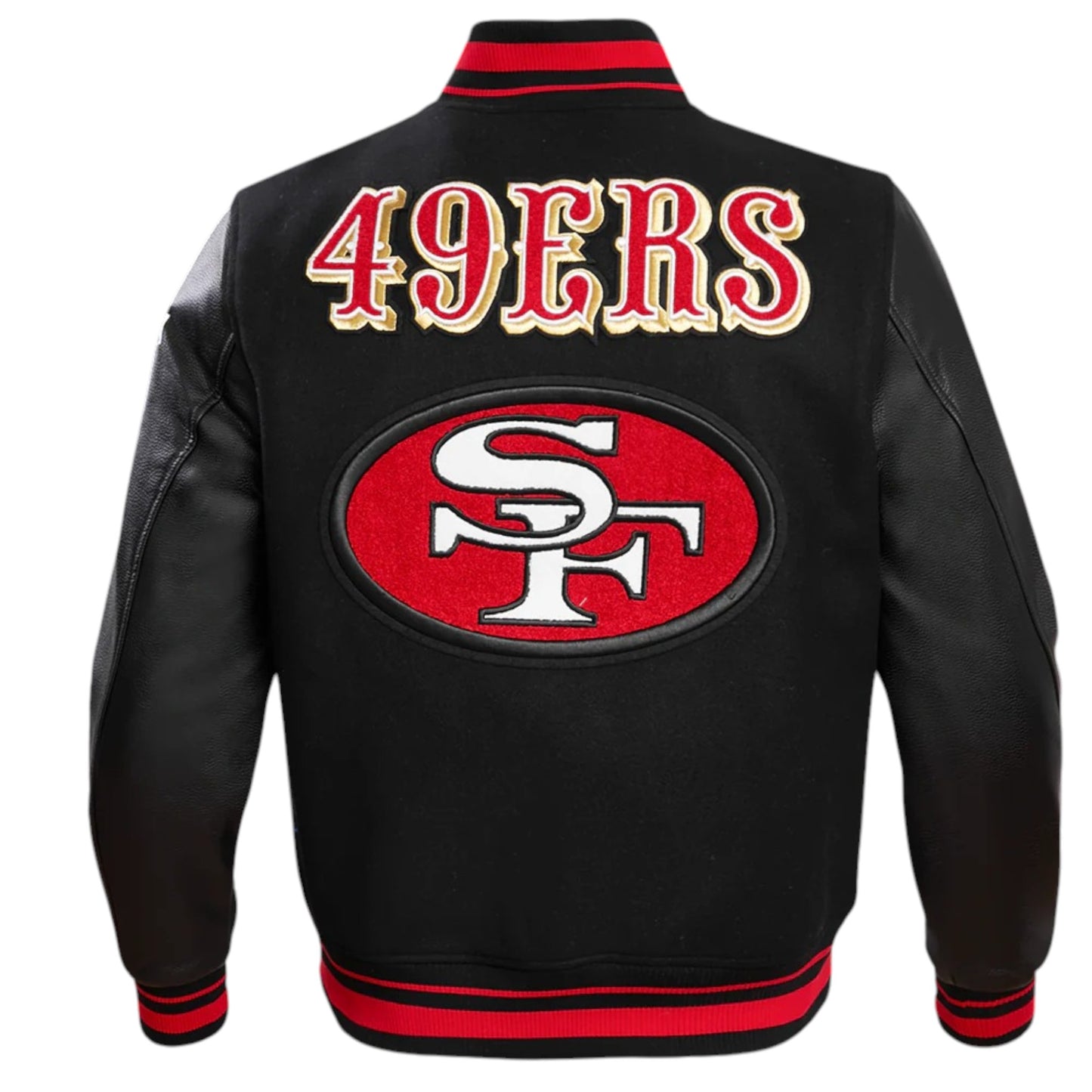 49ers Classic Wool & Leather Varsity Jacket Ultimate Men Retro Style