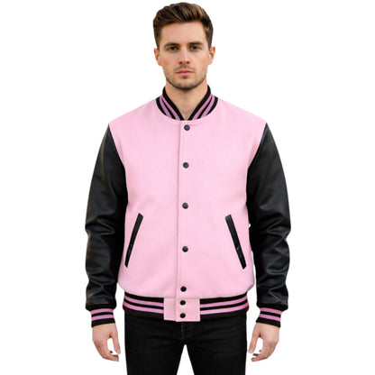 Stylish Retro Letterman Jacket Bold Black Sleeves – Unisex Premium Fit