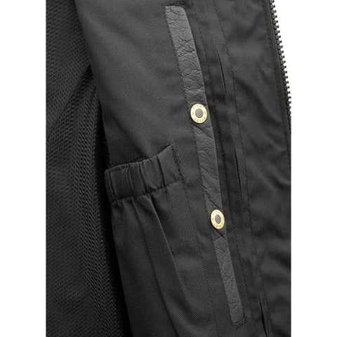 Premium Men Club Black Leather Vest with Zipper