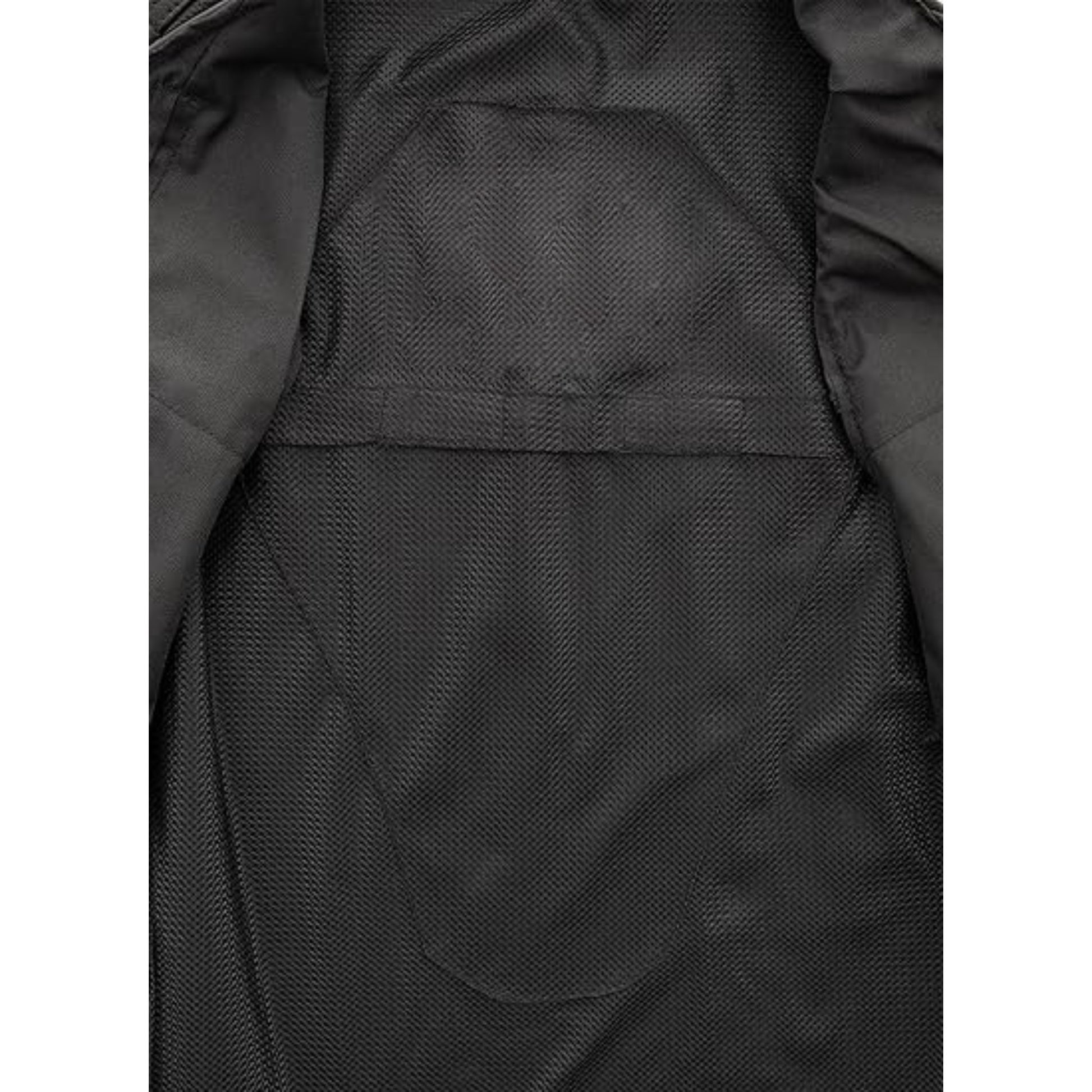 Close-up of a textured black fabric surface