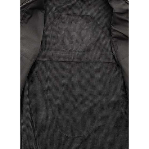 Premium Men Club Black Leather Vest with Zipper