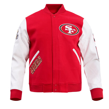 49ers Classic Men’s All-Wool Varsity Jacket Timeless Retro Look