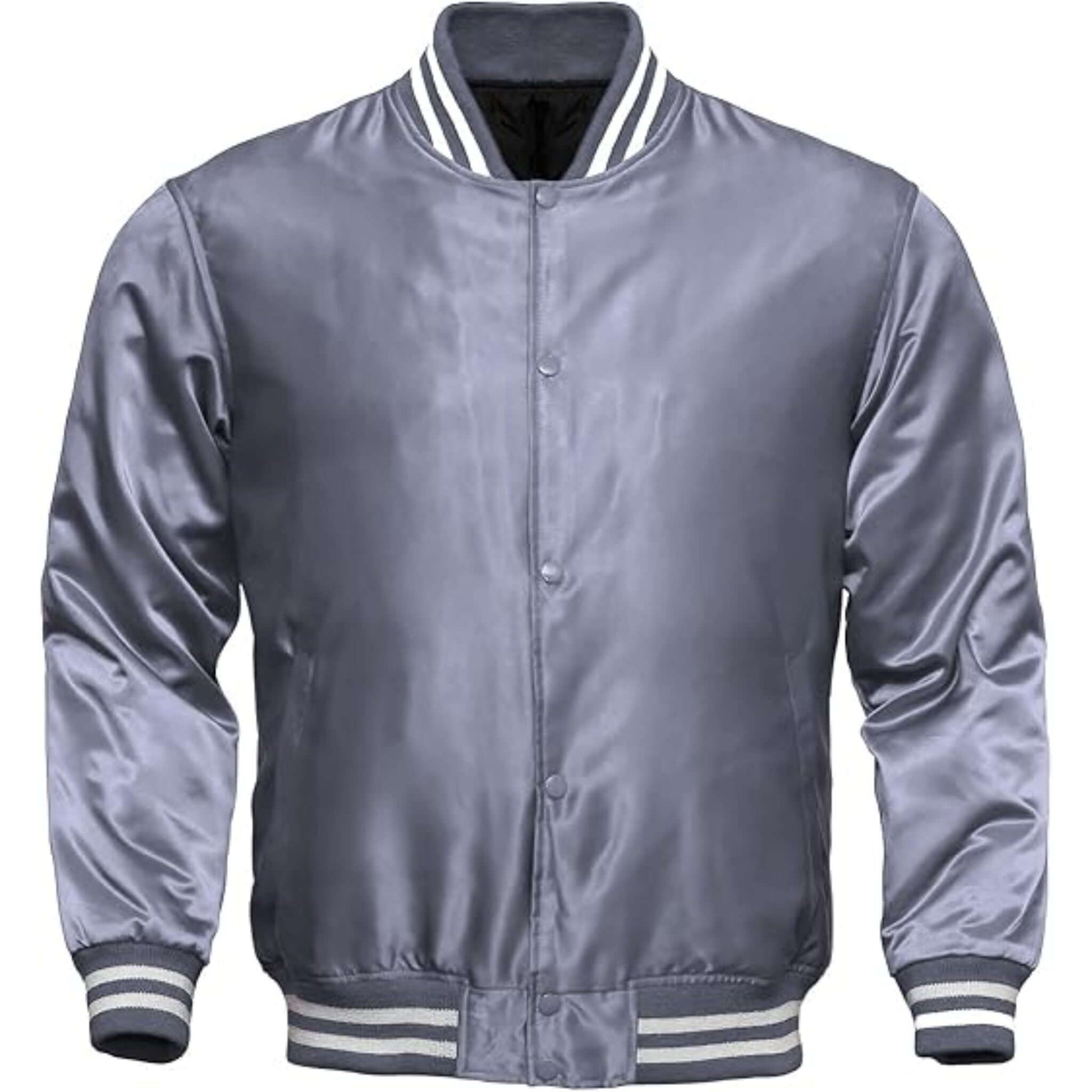 Men's satin retro letterman jacket Bomber Style