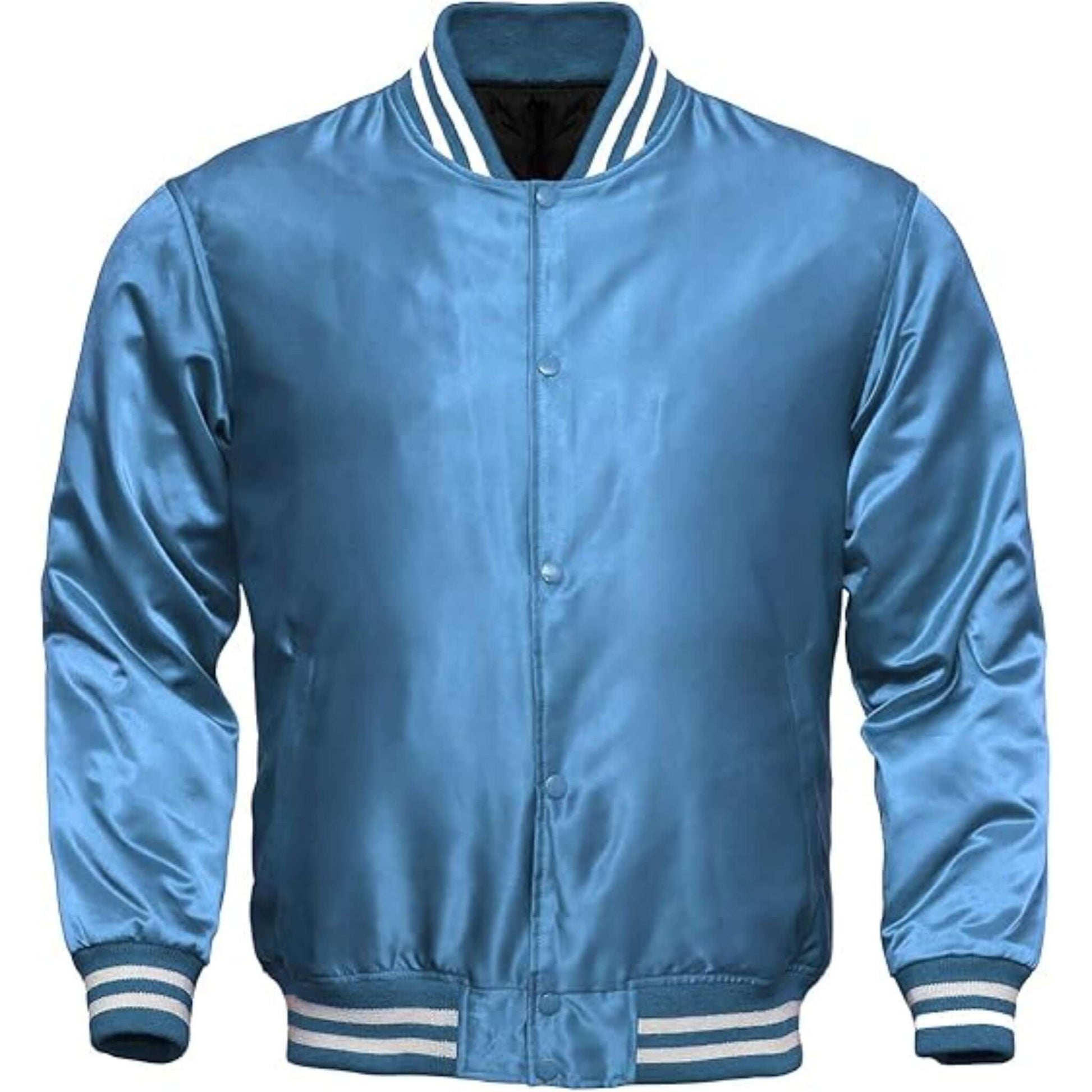 Men's satin retro letterman jacket Bomber Style