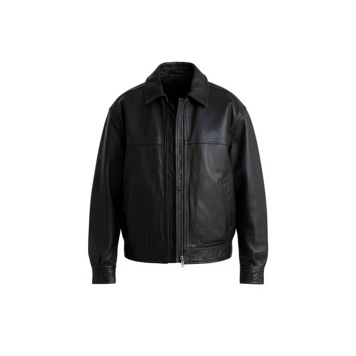 Authentic 90s Women Leather Bomber Vintage Flair