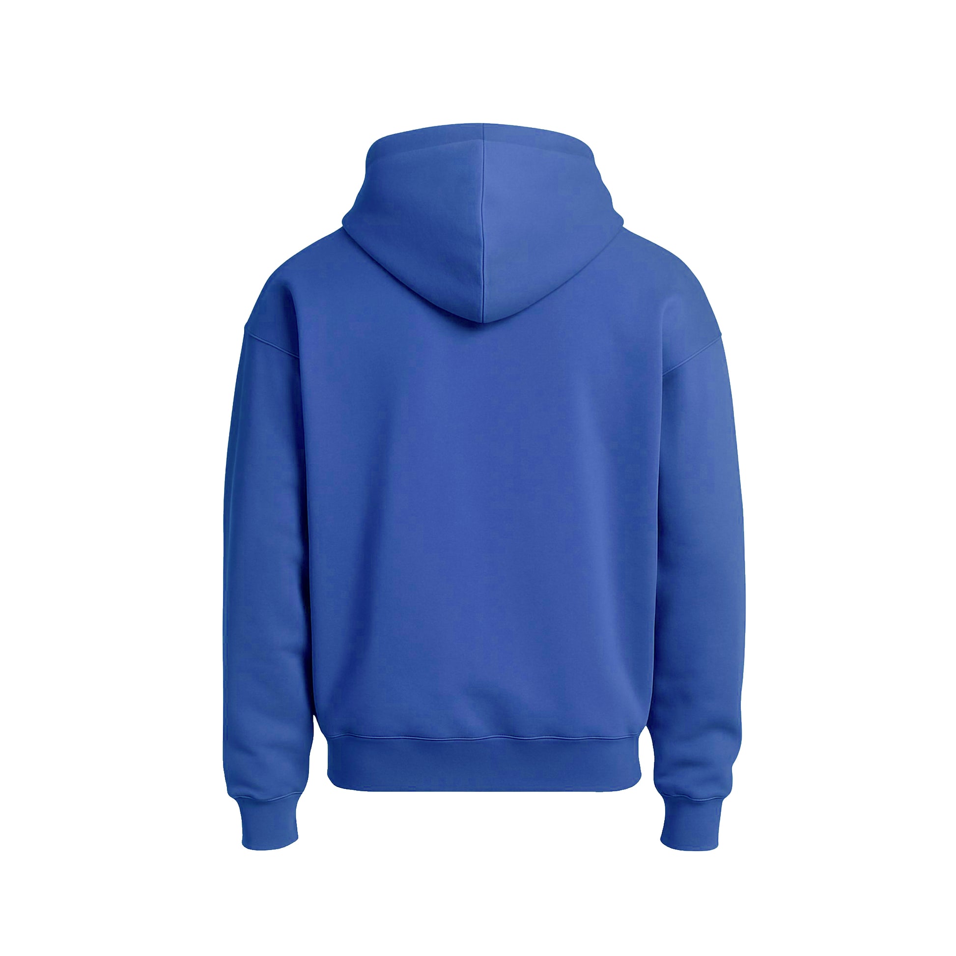 Blue hoodie on a white background